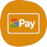 Google Pay logo on orange circle